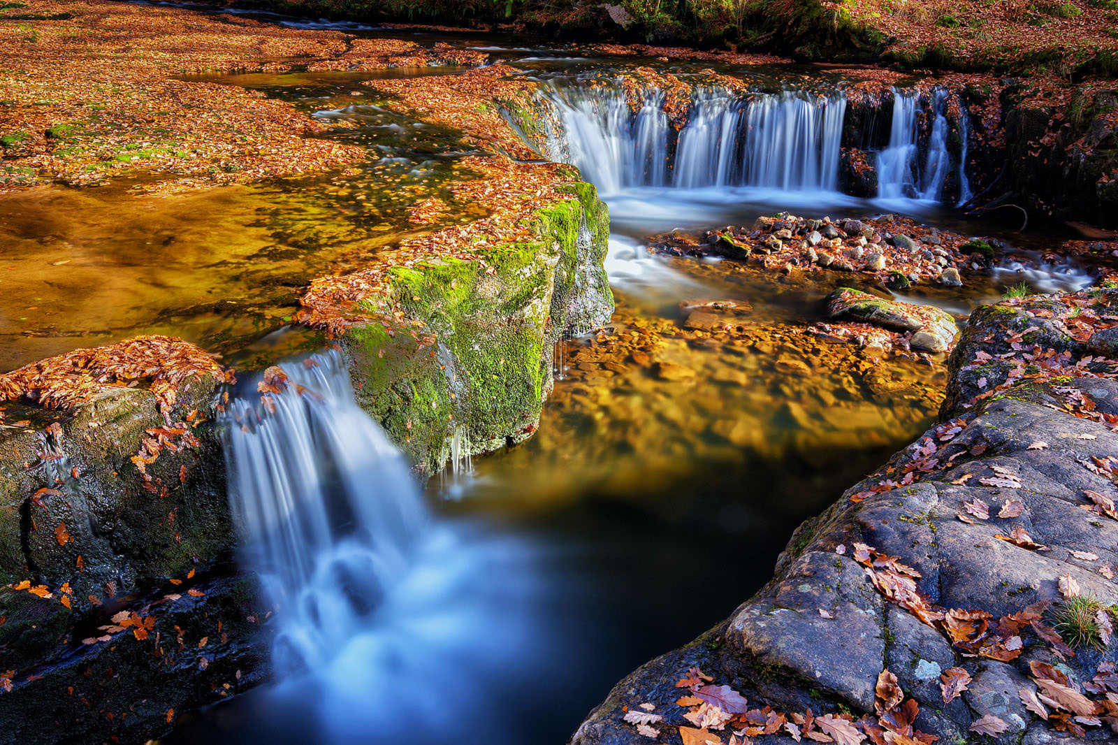 Autumn Woodland Waterfalls